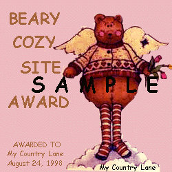 Beary Cozy Award